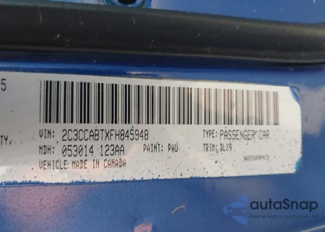 2015 Chrysler 300 S из США, поврежденный, VIN 2C3CCABTXFH845948